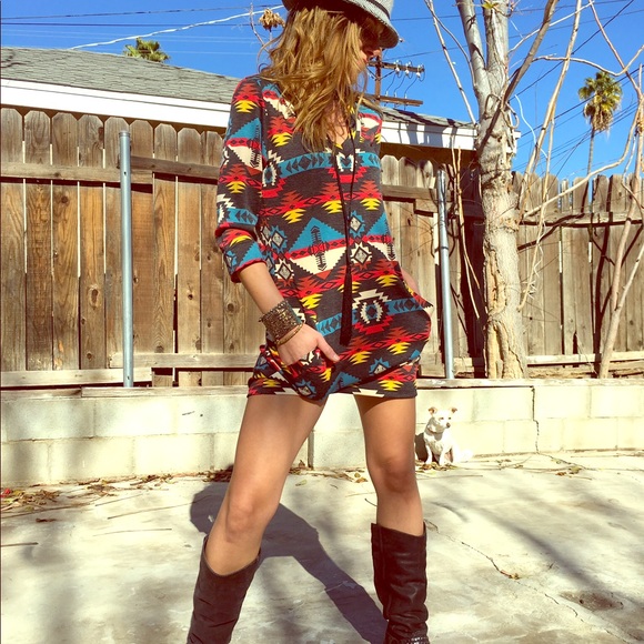 Dresses & Skirts - Boho mini dress